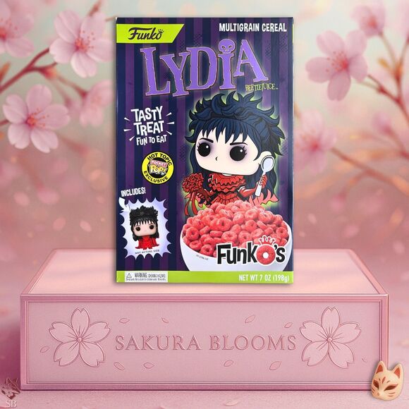 Funko's Beetlejuice Lydia Hot Topic Exclusive Breakfast Cereal Brand New Expired - Picture 1 of 8